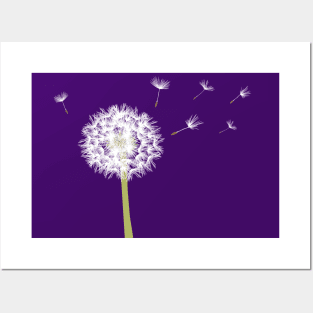 Dandelion on Purple Posters and Art